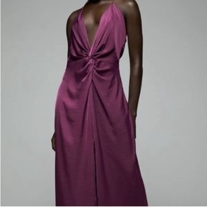 Beautiful Zara wine colored dress